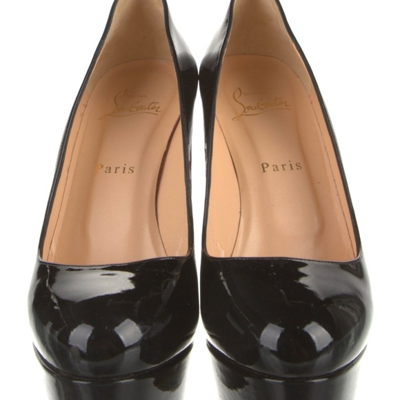 Pristine Paten Leather Christian Louboutin Platform 5 Inch Heels. - Picture 3 of 8